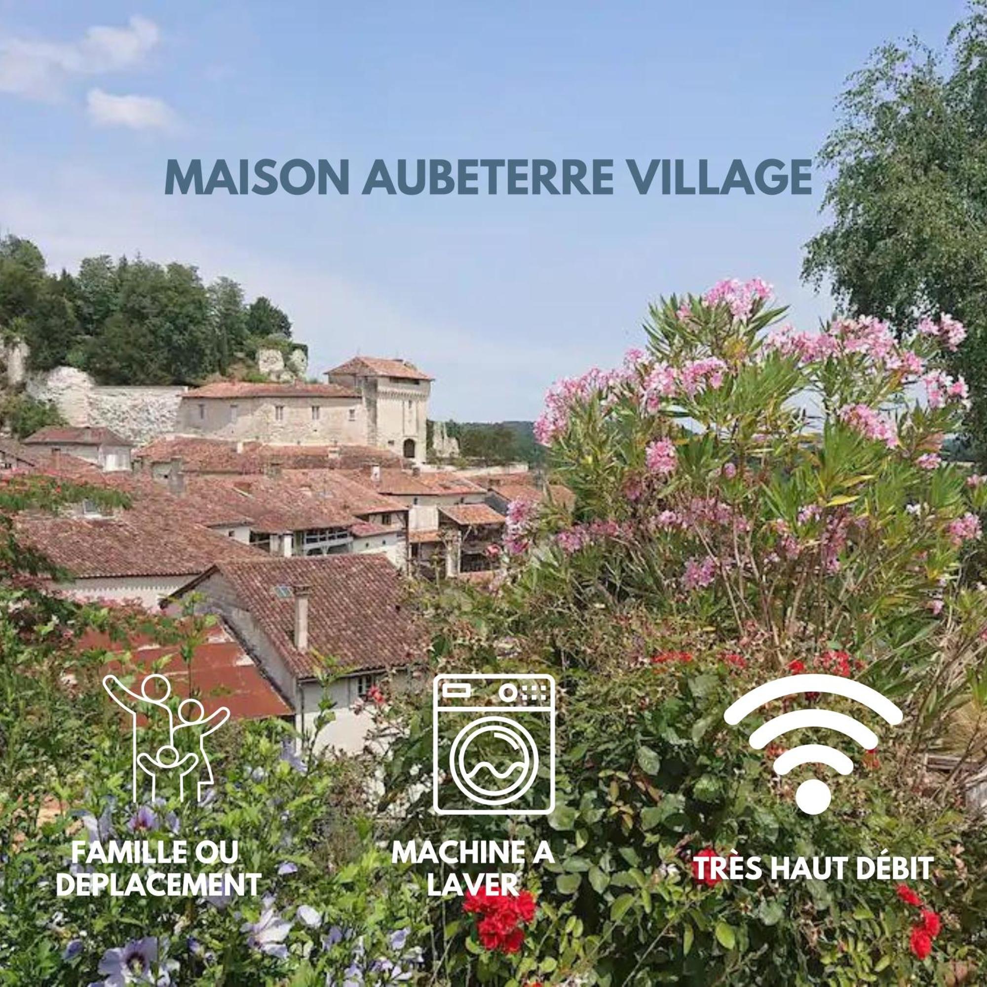 Maison 2 Chambres- Grand Jardin-Wifi - Au Coeur Du Village Aubeterre -Visites- Conciergerie J&N Екстер'єр фото